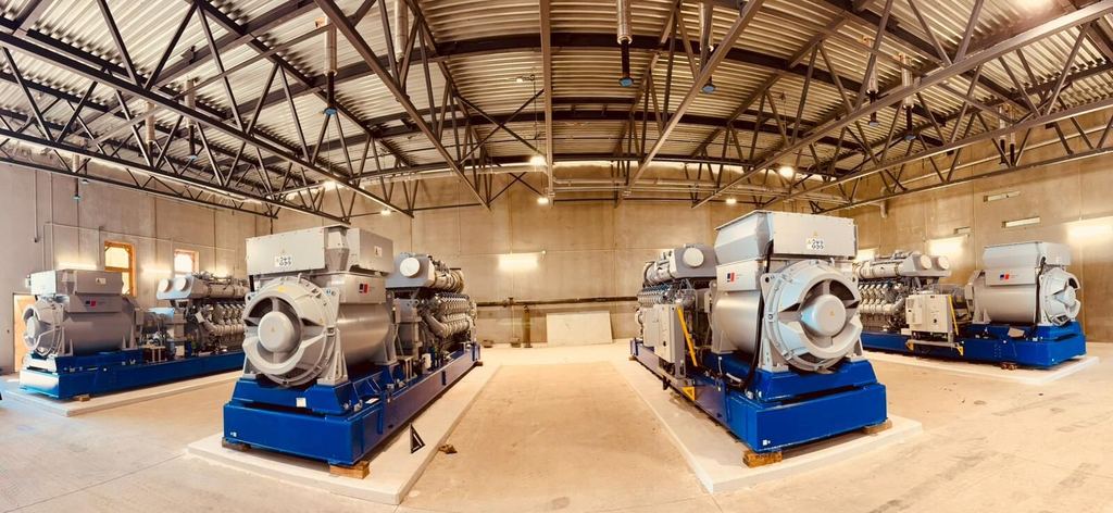 Generation equipment installed inside the AHI energy centre, Red Deer County